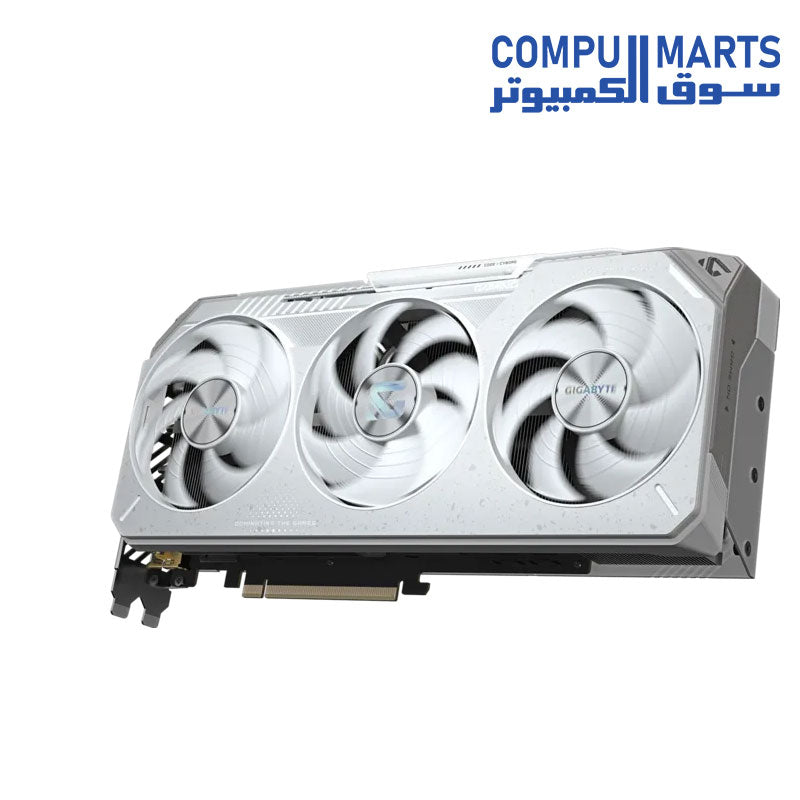 Front view of the Radeon RX 9070 XT 16GB GDDR6 GPU.