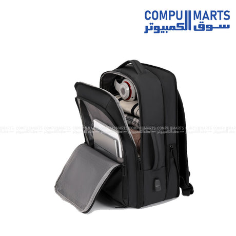 Rahala 5306 Laptop Backpack Bag 15.6-inch Black โ Egypt