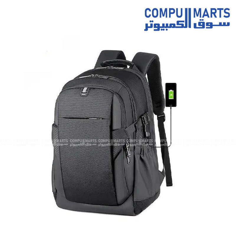 Black RAHALA 2209 laptop backpack
