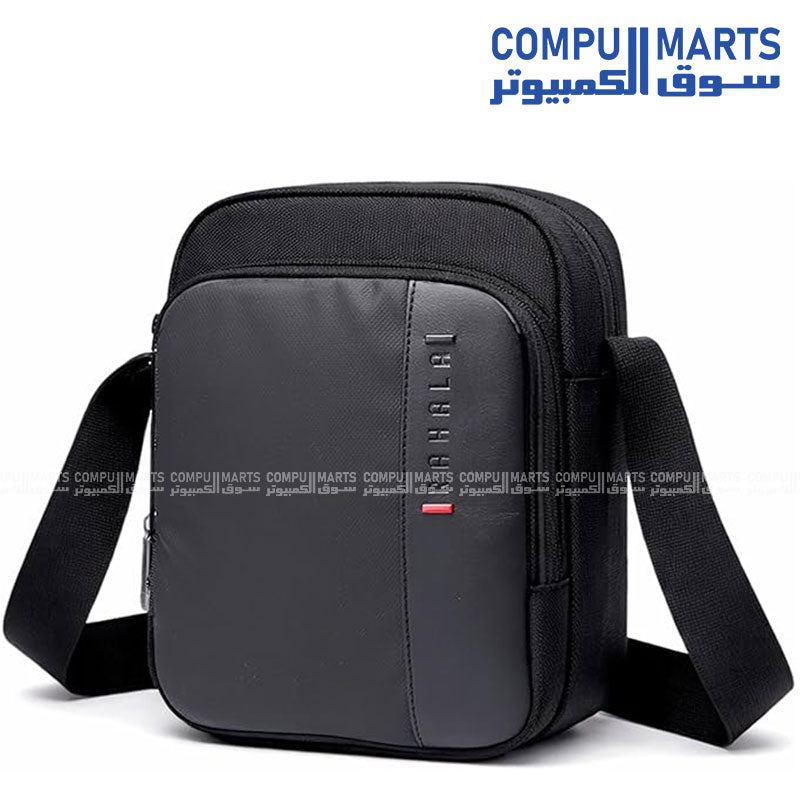 Rahala XB00070 Black messenger silhouette crossbody sling bag