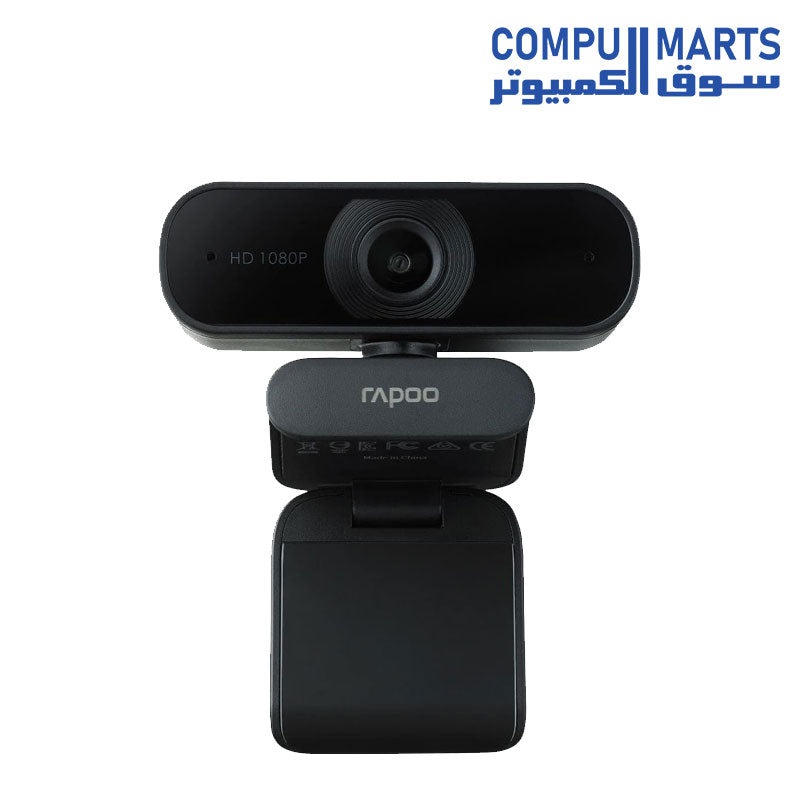 C260-Webcam-Rapoo-USB-Black-Full-HD