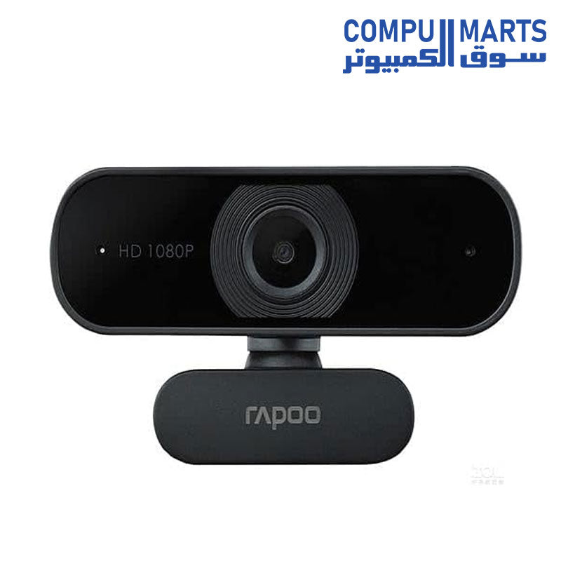 C260-Webcam-Rapoo-USB-Black-Full-HD