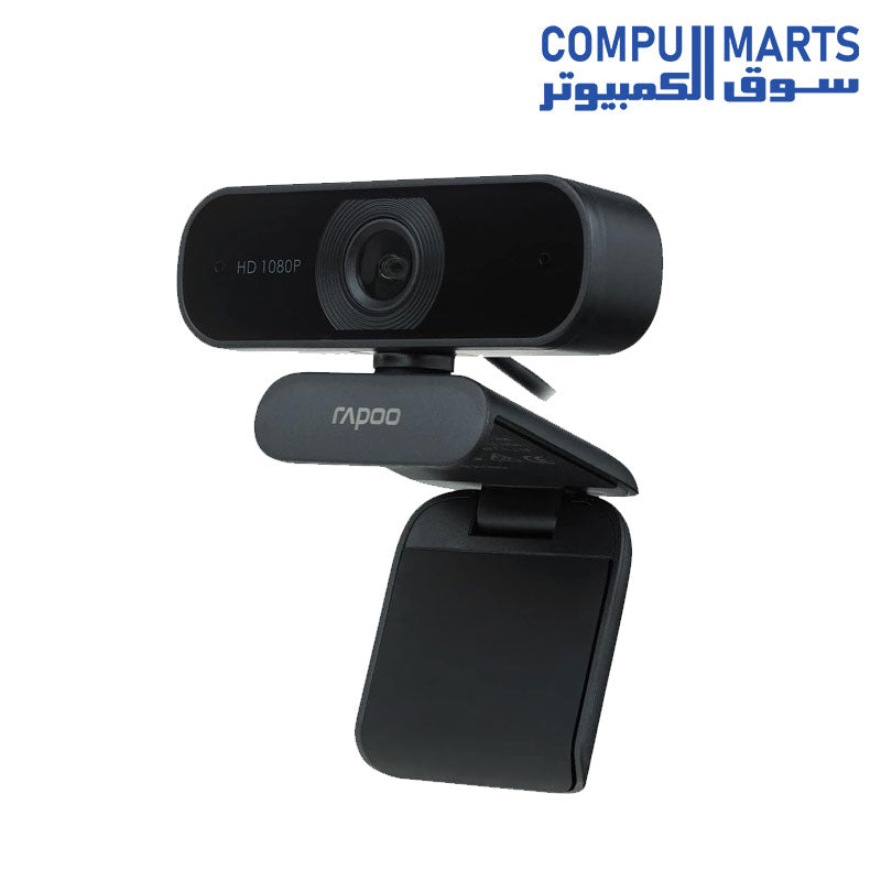 C260-Webcam-Rapoo-USB-Black-Full-HD