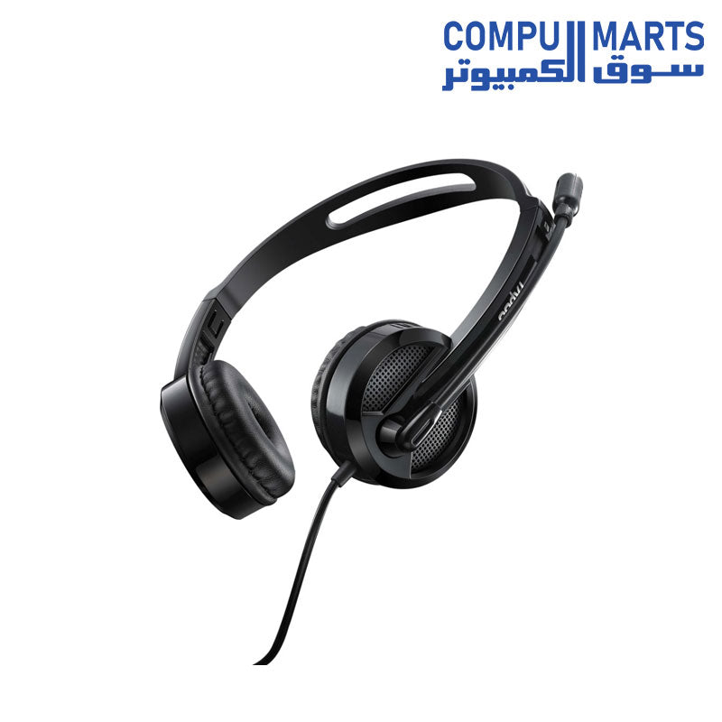 H100-Headphone-Rapoo-Wired-Stereo-Headset-Black