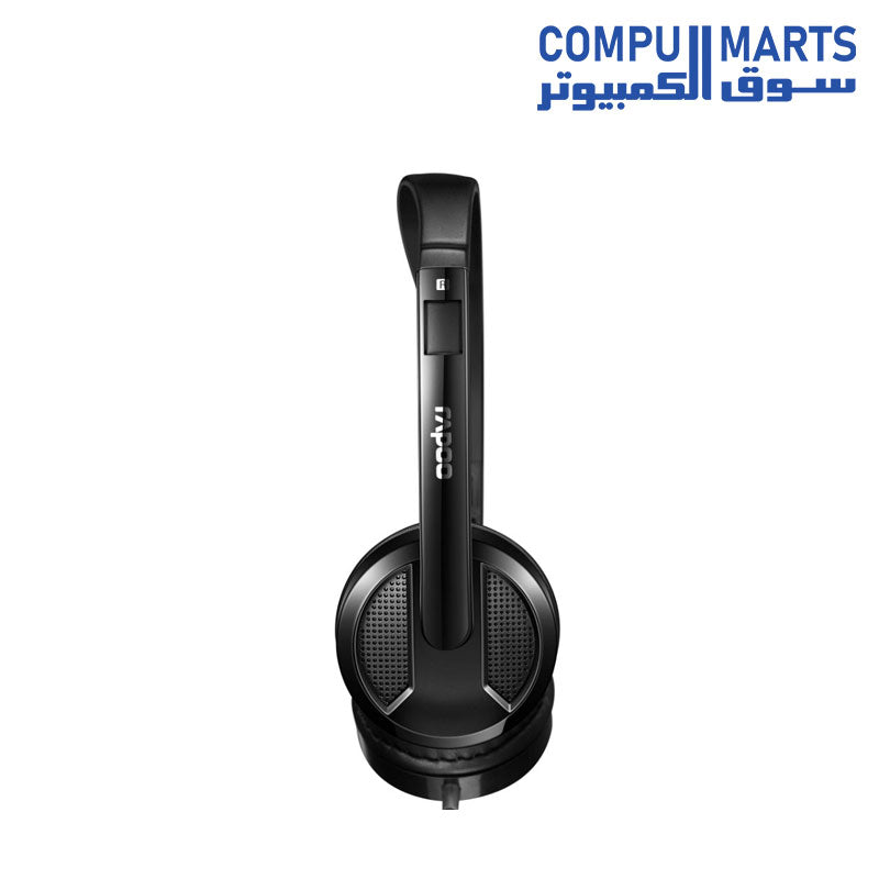 H100-Headphone-Rapoo-Wired-Stereo-Headset-Black