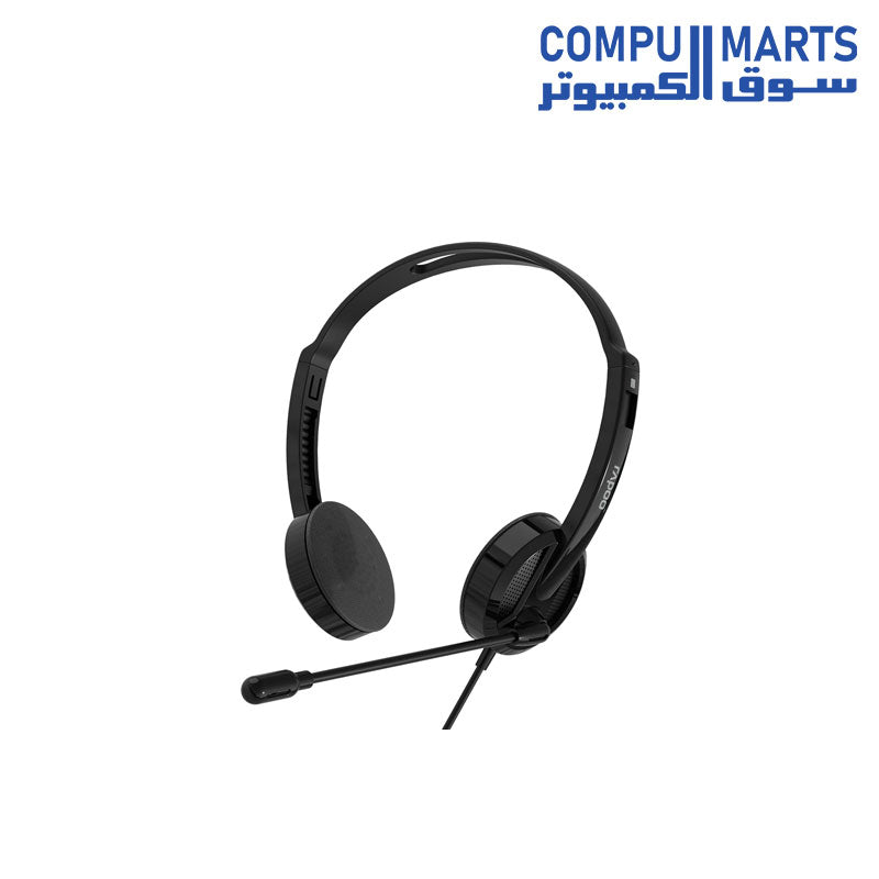H101-Headphone-Rapoo-Wired-Stereo-BLACK