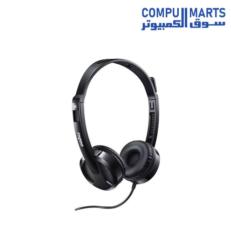 H120-Headphone-Rapoo-USB-Sterio-Headset-wired