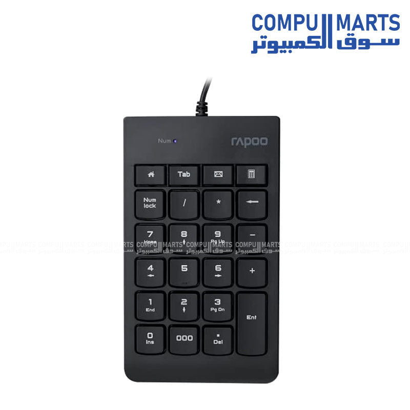 Rapoo K10 Numeric Keyboard - Black