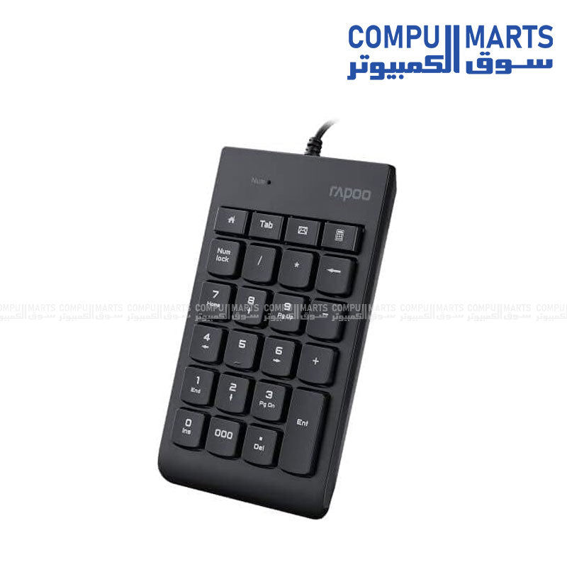 Rapoo K10 Numeric Keyboard - Black