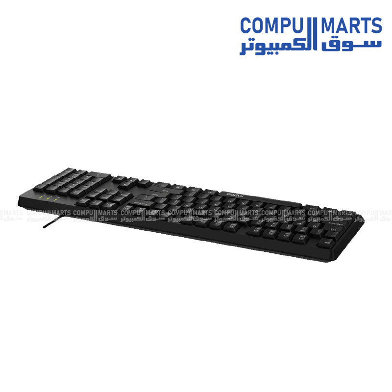 Rapoo NK1900 Wired Keyboard - Black