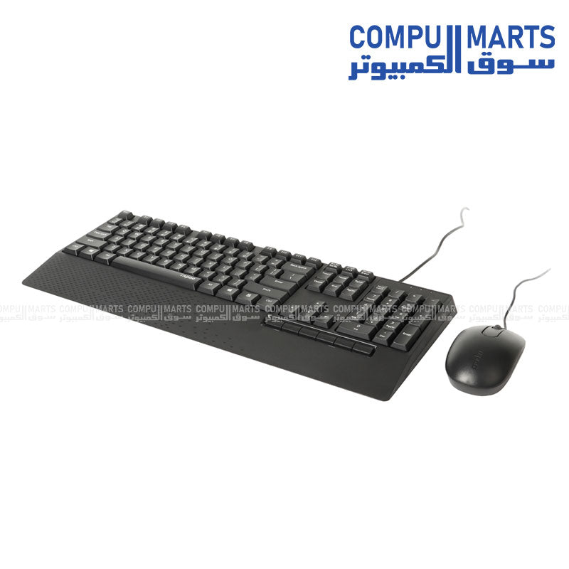 Rapoo NX2000 Wired Mouse and keyboard Combo Black