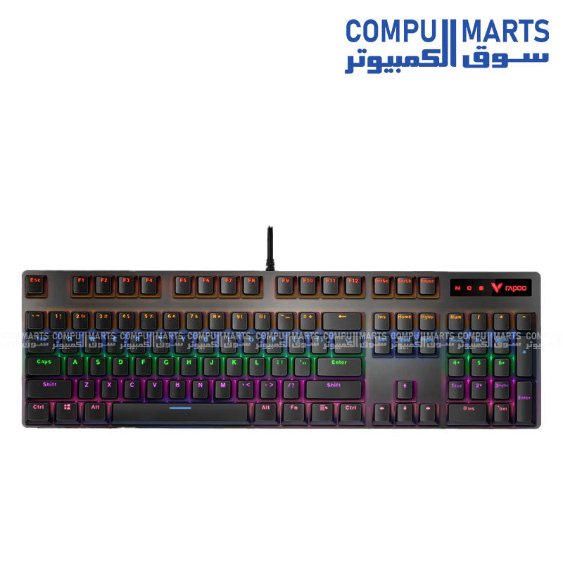 Rapoo V500PRO Backlit Mechanical Gaming Keyboard Black