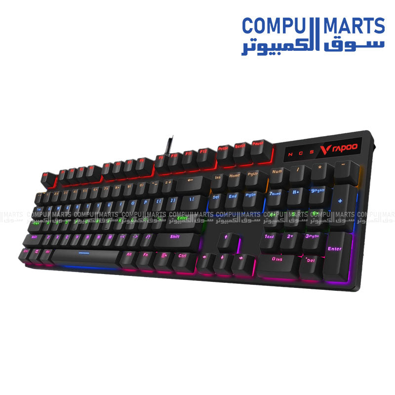 Rapoo V500PRO Backlit Mechanical Gaming Keyboard Black