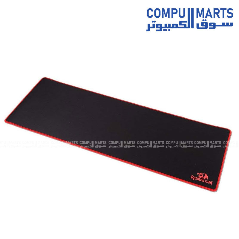 Redragon P003 Suzaku extended gaming mouse pad black red