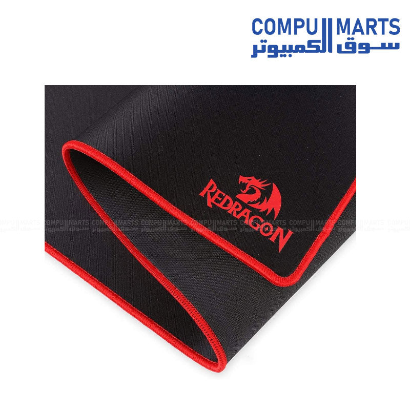 Redragon P003 Suzaku extended gaming mouse pad black red