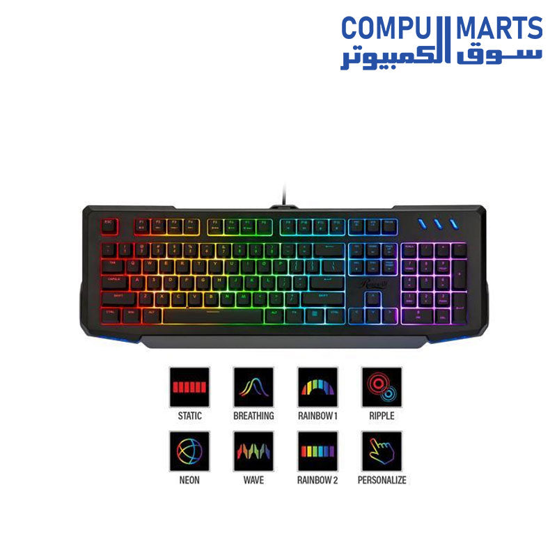 NEON-K42-Keyboards-Rosewill-Wired-Membrane-Mechanical-Gaming