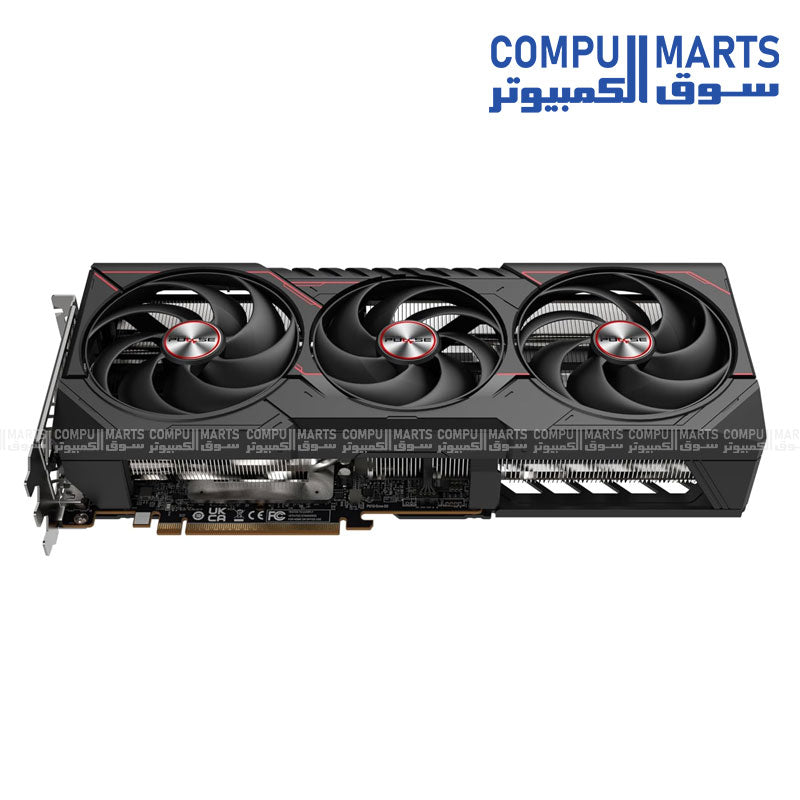 SAPPHIRE PULSE RX 9070 XT front view white background