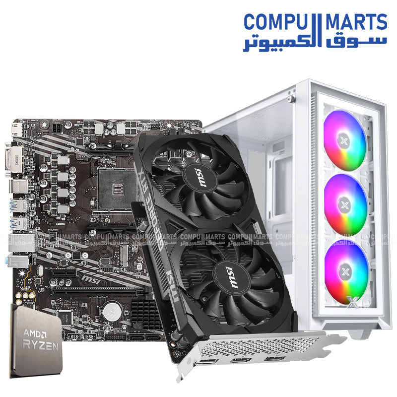 SUPER NOVA V6 Gaming PC Ryzen 5 5500 RTX 3050 6GB