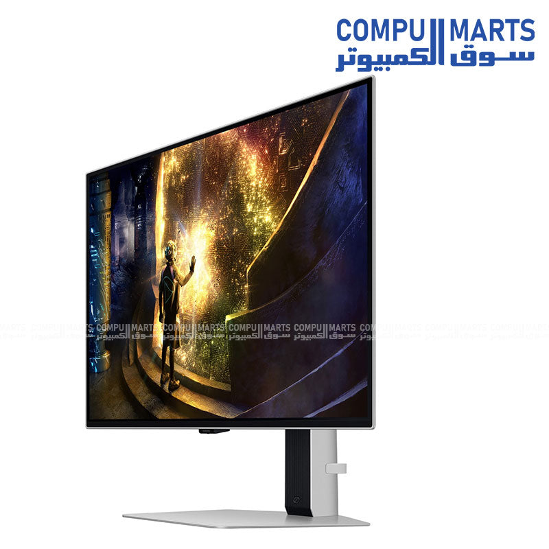 Samsung Odyssey OLED G6 G61SD 27" QHD 240Hz Gaming Monitor – Front & Side View