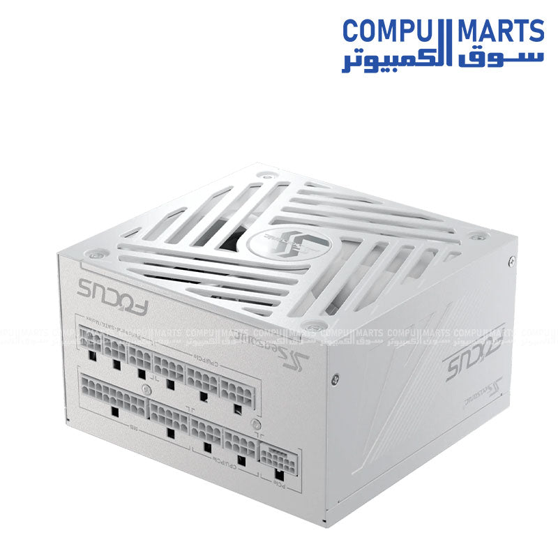 Seasonic Focus GX-850 ATX3 850W Power Supply with ATX 3.1 support, 80 Plus Gold certification, fully modular braided cables, and Digital Hybrid Fan Control available in Egypt