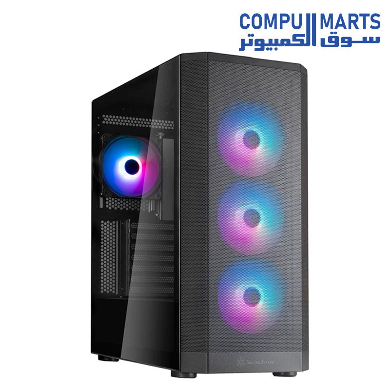 SilverStone FARA 514X ATX Mid-Tower Airflow SUPPORT radiator 360 MM  TOP & TYPE C PORT