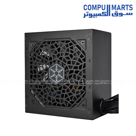 SilverStone- Strider 550 EF 550W- 80 PLUS EU -ATX power supply -with flat -cables -silent -120mm fan