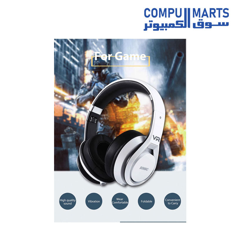 Somic VRH360 4D Headset 3.5MM Plug Gaming Headphones Headset Anti-noise - White