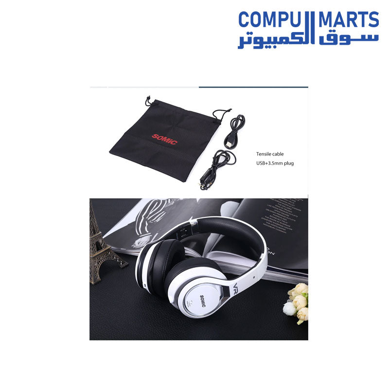 Somic VRH360 4D Headset 3.5MM Plug Gaming Headphones Headset Anti-noise - White