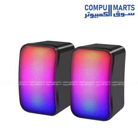 Kisonli X17 Portable Bluetooth Speaker with RGB lighting, deep bass, and wireless connectivity in Egypt