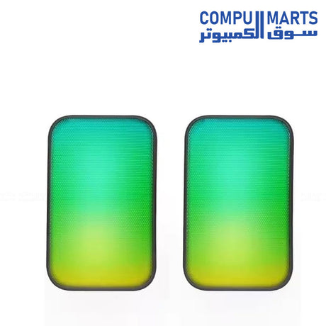 Kisonli X17 Portable Bluetooth Speaker with RGB lighting, deep bass, and wireless connectivity in Egypt