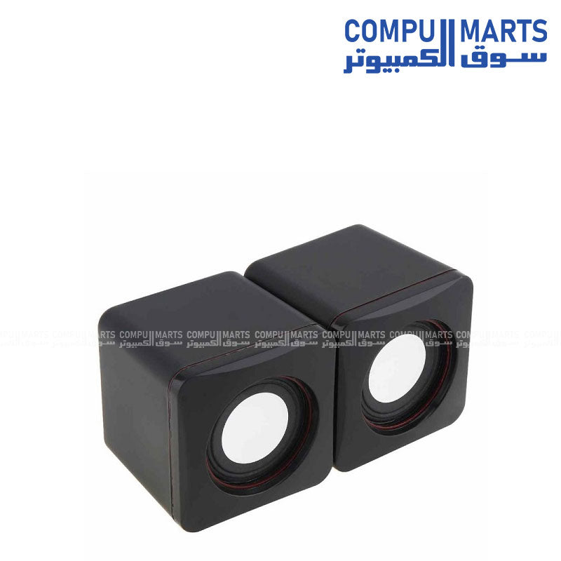 USB Speaker Model G002 with stereo sound and LED light for laptop and PC in Egypt
