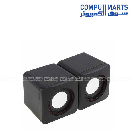USB Speaker Model G002 with stereo sound and LED light for laptop and PC in Egypt