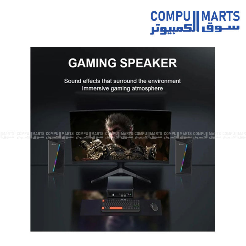 Kisonli X30 Portable Bluetooth Speaker with RGB lighting and strong bass in Egypt