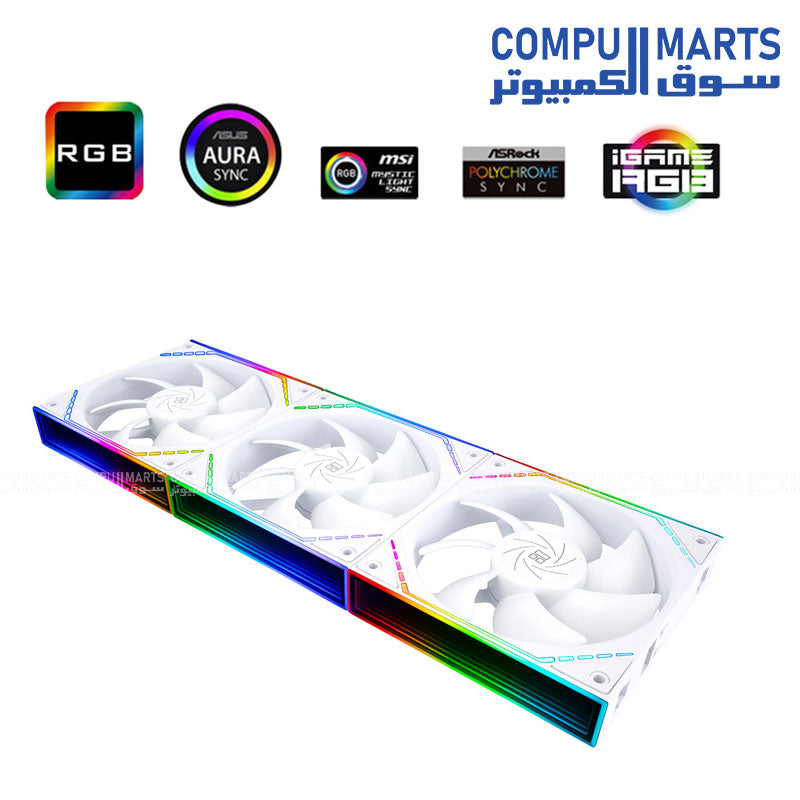 TL-M12Q X3 ARGB – Case Fans Kit – Thermalright – Triple 120mm PWM High Airflow ARGB Fans
