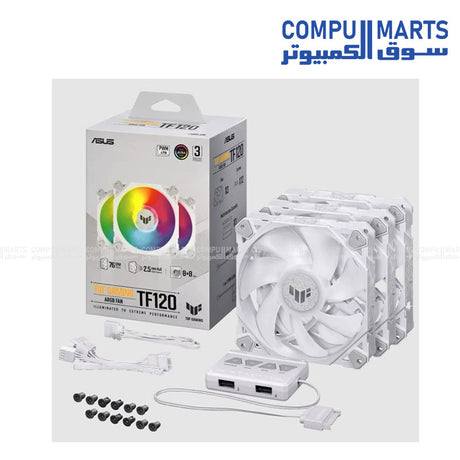TUF GAMING TF120 ARGB WHITE EDITION 3IN1 egypt