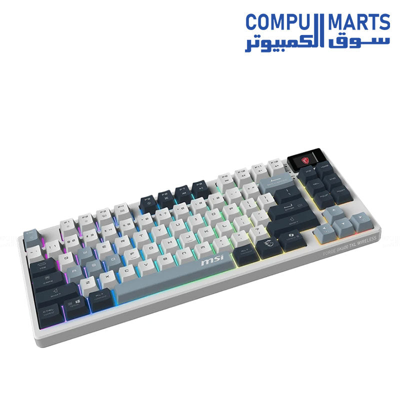 MSI FORGE GK600 TKL W SKY US mechanical gaming keyboard