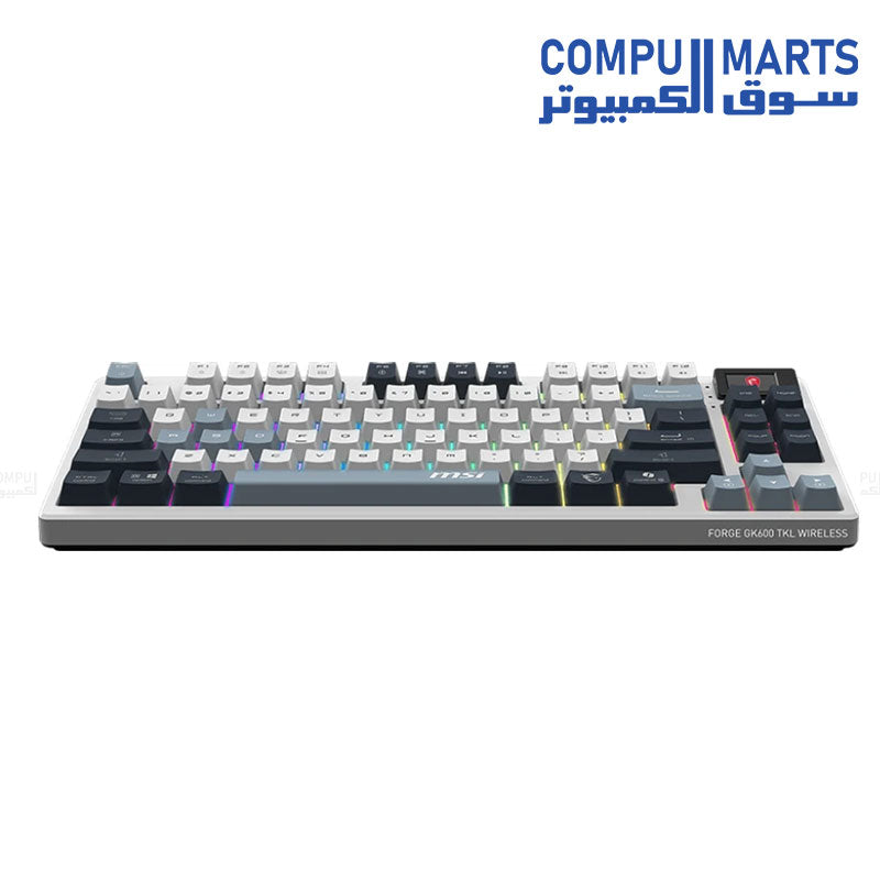 MSI FORGE GK600 TKL W SKY US Bluetooth wireless keyboard