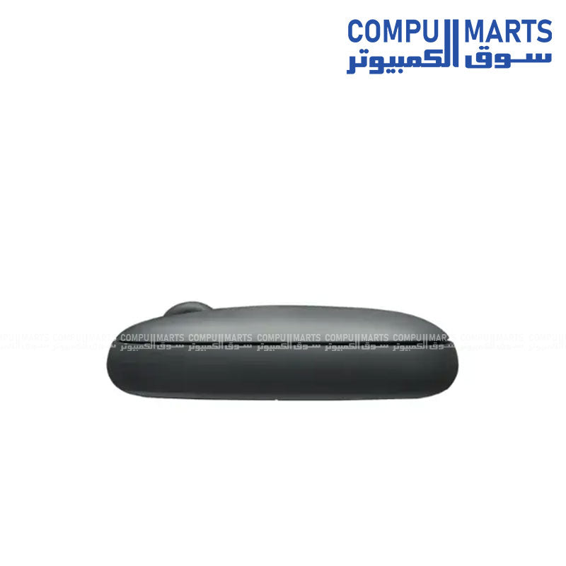 Rapoo M650 Silent Wireless Mouse bottom view highlighting optical sensor and battery compartment