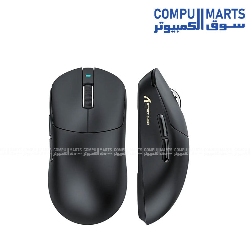 ATTACK SHARK X8 PLUS White Lightweight Gaming Mouse with PAW3395PRO Optical Sensor and 40000 DPI available in Egypt