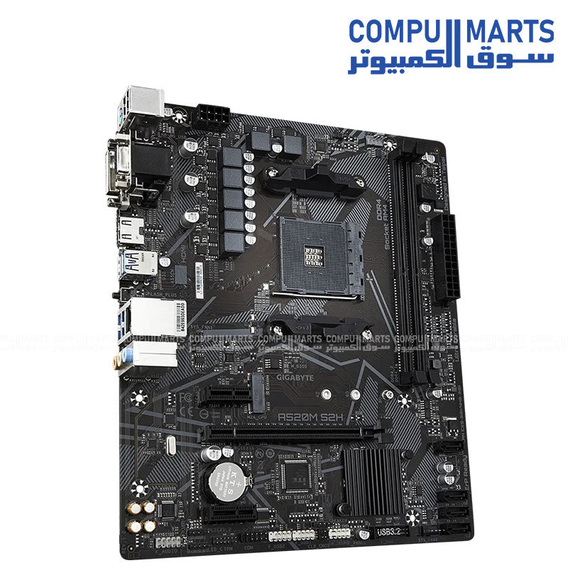 GIGABYTE A520M S2H (Rev. 1.x) Motherboard AMD Socket AM4 Micro ATX
