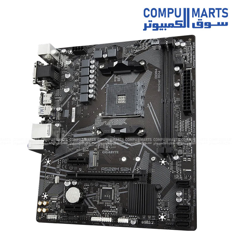 GIGABYTE A520M S2H (Rev. 1.x) Motherboard AMD Socket AM4 Micro ATX