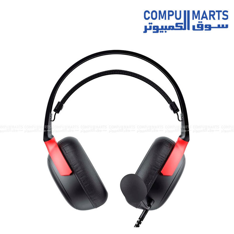 Havit H2015F wired headset with 3.5 mm connector and PS4/PS5 compatible microphone available in Egypt through Compumarts