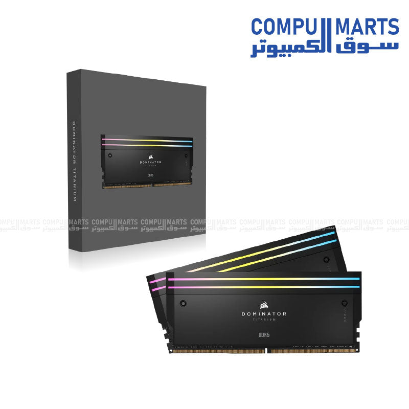 Corsair Dominator Titanium RGB 96GB DDR5 7000MT/s CL40 Intel XMP Memory Kit Black