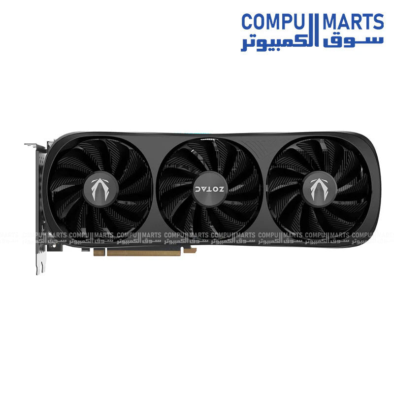 ZOTAC GeForce RTX 4070 Ti SUPER graphics card with 8448 CUDA cores, 16GB GDDR6X memory, IceStorm 2.0 Advanced Cooling, and Spectra RGB Lighting available through Compumarts