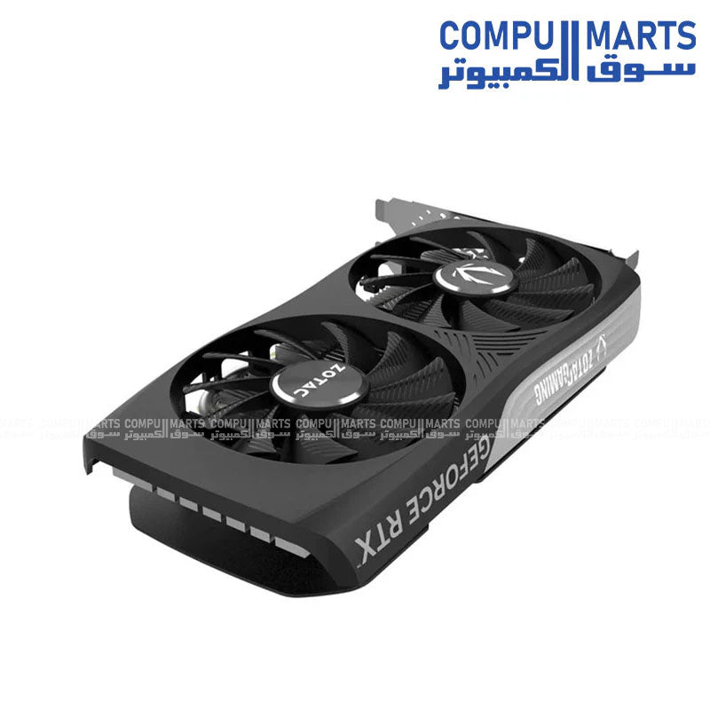 GeForce RTX 4060 TWIN EDGE graphics card with 3 DisplayPort 1.4a outputs, HDMI 2.1a support and Air Cooled design from Compumarts