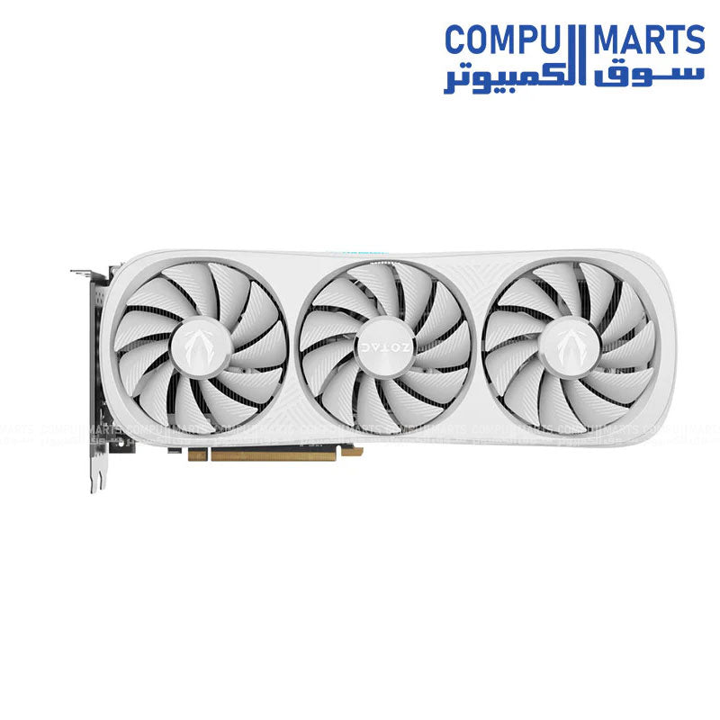 ZOTAC GAMING GeForce RTX 4070 Ti SUPER Trinity White OC 16GB graphics card with 8448 CUDA Cores and PCIe 4.0 available in Egypt