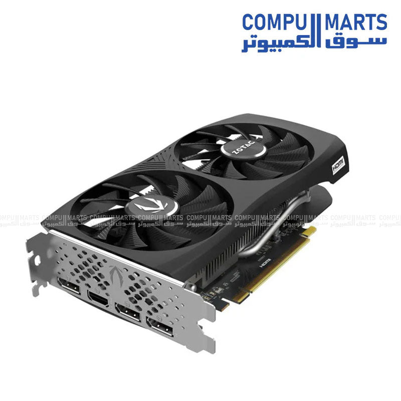 ZOTAC GAMING graphics card with Boost Clock 2460 MHz, PCI Express 4.0 x8 interface and DirectX 12 Ultimate support for users shopping online in Egypt