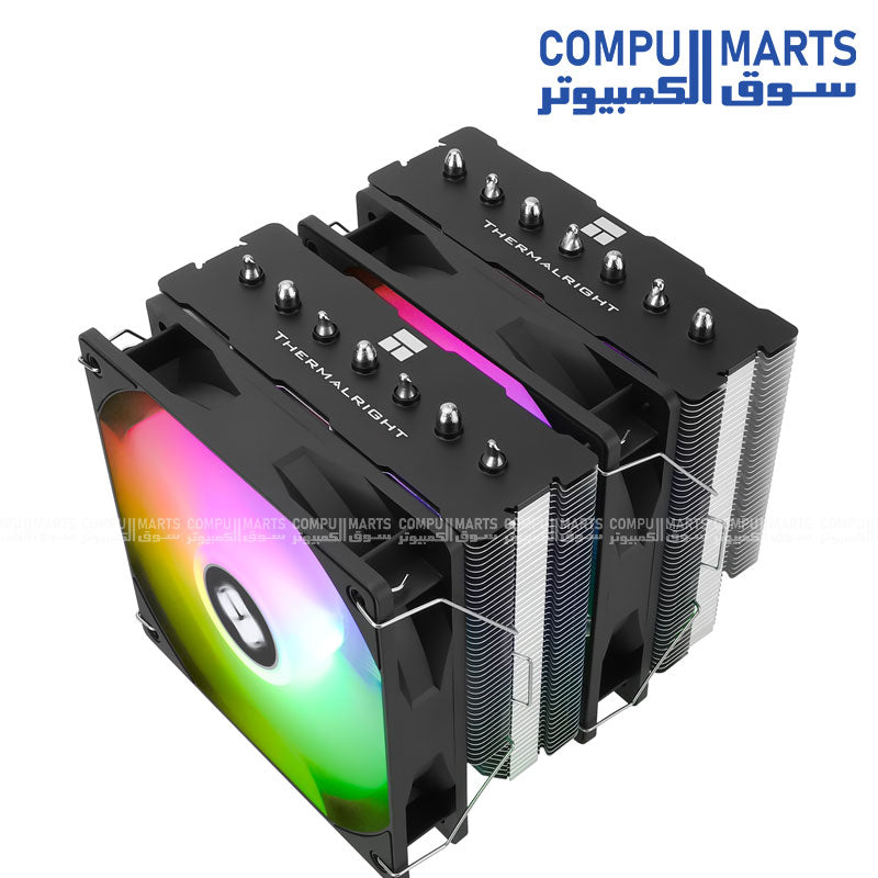 Thermalright Phantom Spirit 120 SE ARGB dual tower CPU cooler 7 heat pipes high airflow silent cooling ARGB fans black
