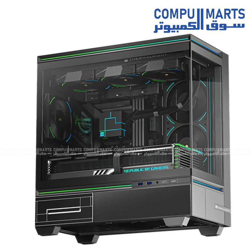 TL-M10 VISION – Mid Tower Case – Thermalright – Tempered Glass PC Case ATX Micro ATX Gaming Case
