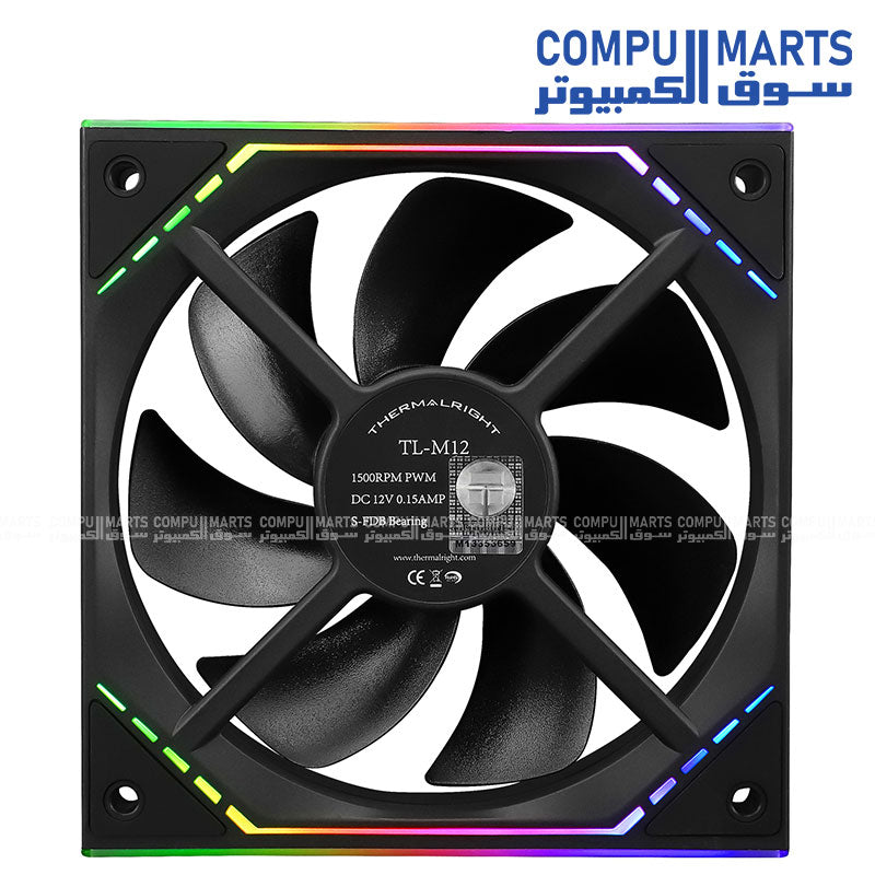 Thermalright TL-M12 120mm ARGB PWM case cooling fan